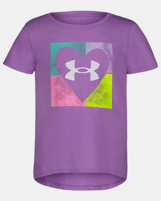 Little Girls' UA Quad Heart Logo T-Shirt